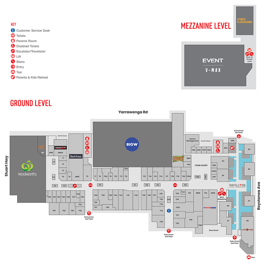 Gateway Shopping Centre Map Centre Map | Gateway Shopping Centre Darwin