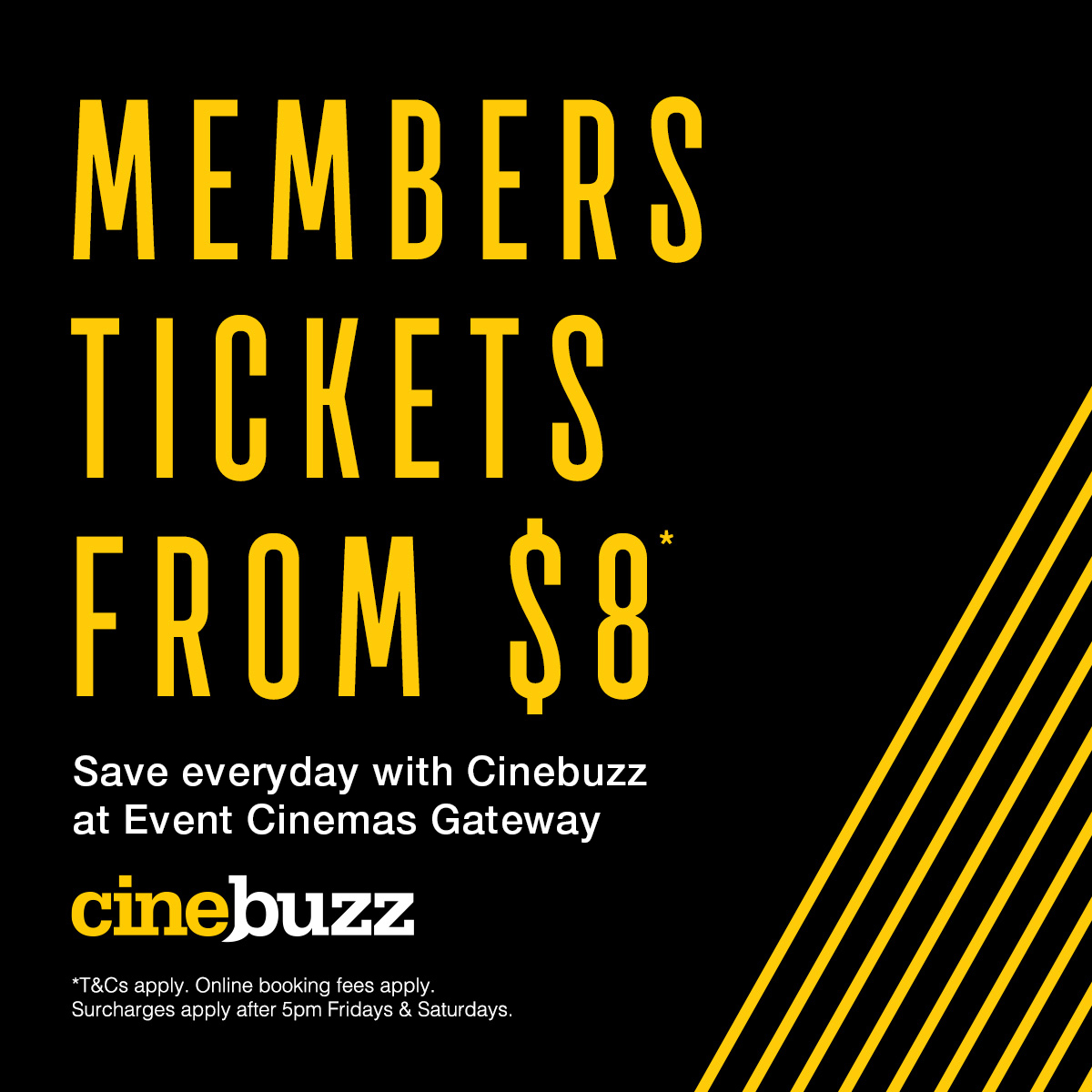 Cinebuzz Tickets from $8 at Event Cinemas