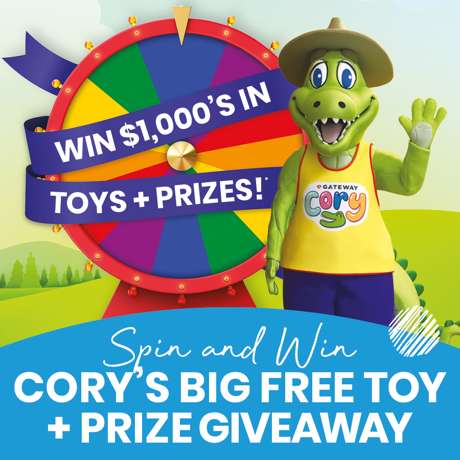 Spin & Win in Cory’s Big FREE Toy & Prize Giveaway!