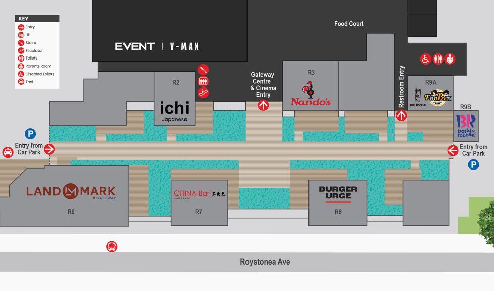 Pavilions Centre Map | Gateway Shopping Centre Darwin