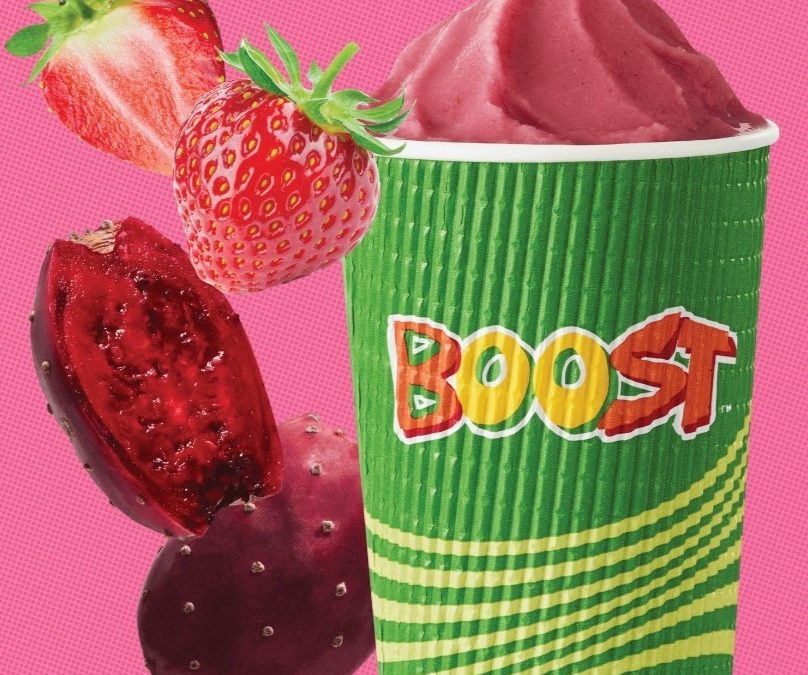 New Strawberry Rouge Smoothie at Boost Juice