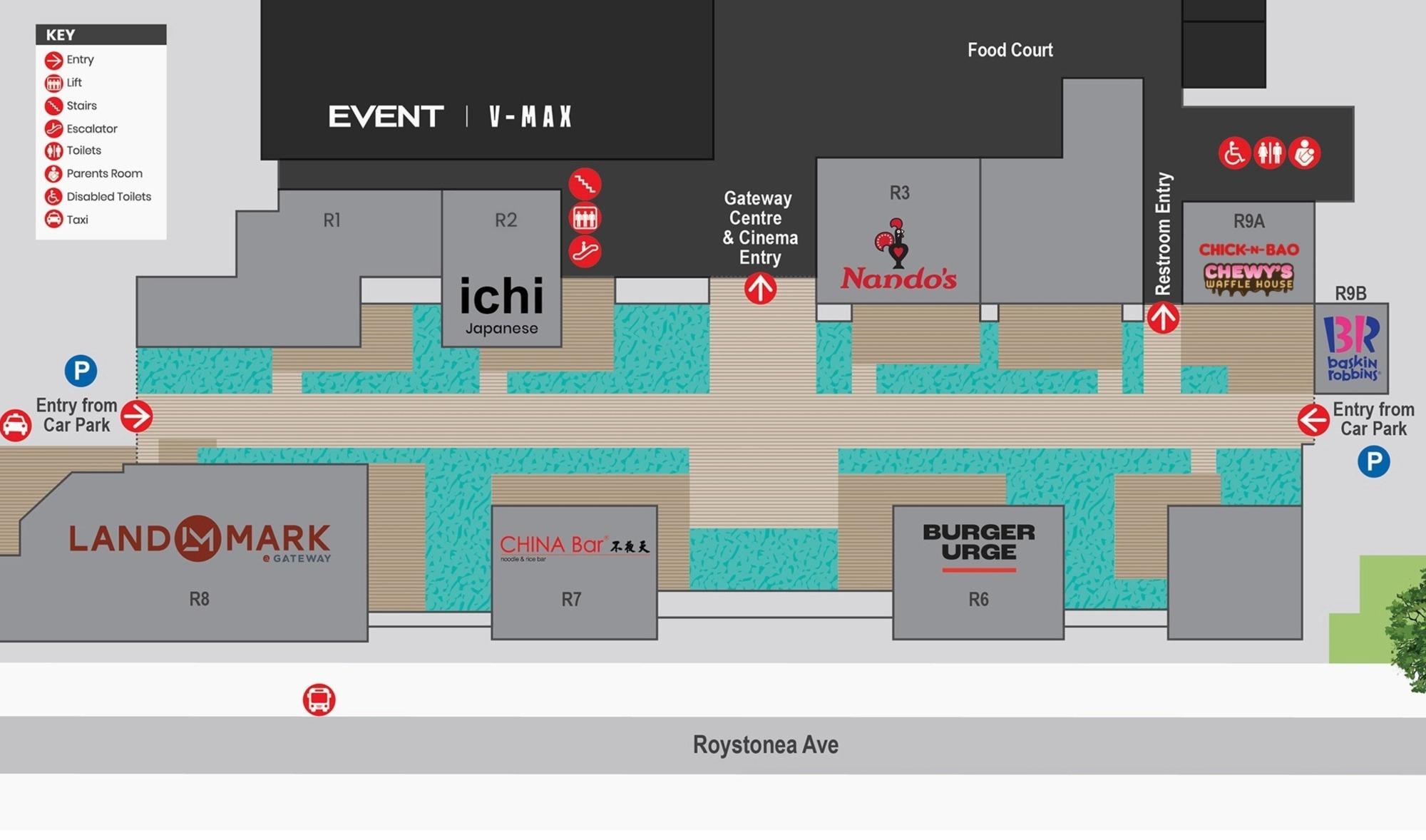 Pavilions entertainment precinct in Darwin