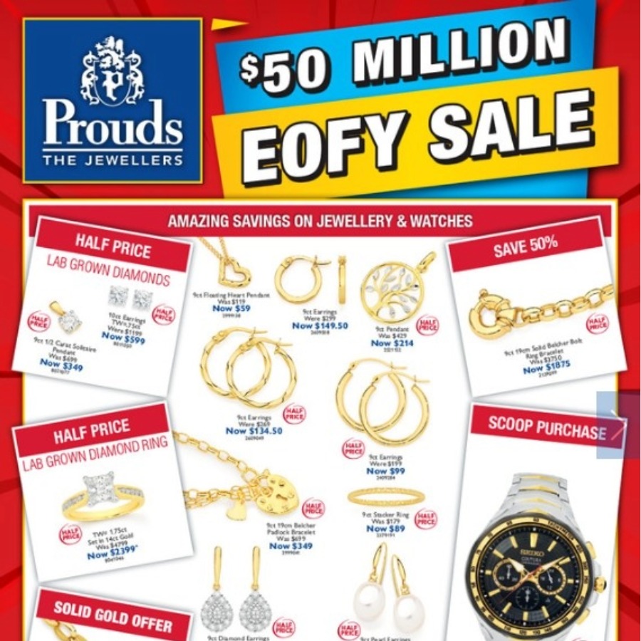 EOFY Proud Prouds sale